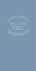 Menükarte Hochzeit Lyrik Blau Menükarte Hochzeit Lyrik Blau