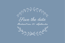 Save-the-Date Karten Lyrik Blau Save-the-Date Karten Lyrik Blau