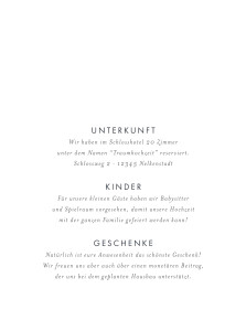 Beilegekarte Liebesbotschaft (Gold) Rosa Beilegekarte Liebesbotschaft (Gold) Rosa