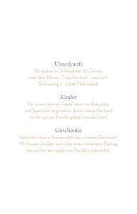 Beilegekarte Schleier Weiß Beilegekarte Schleier Weiß
