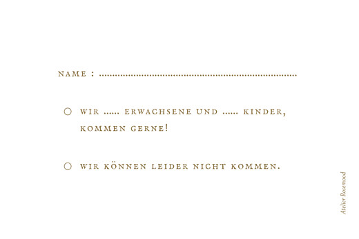 Antwortkarte Hochzeit Provence kraft Antwortkarte Hochzeit Provence kraft