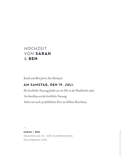 Hochzeitseinladungen Laure de sagazan (gold) weiß - Seite 2 Hochzeitseinladungen Laure de sagazan (gold) weiß - Seite 2