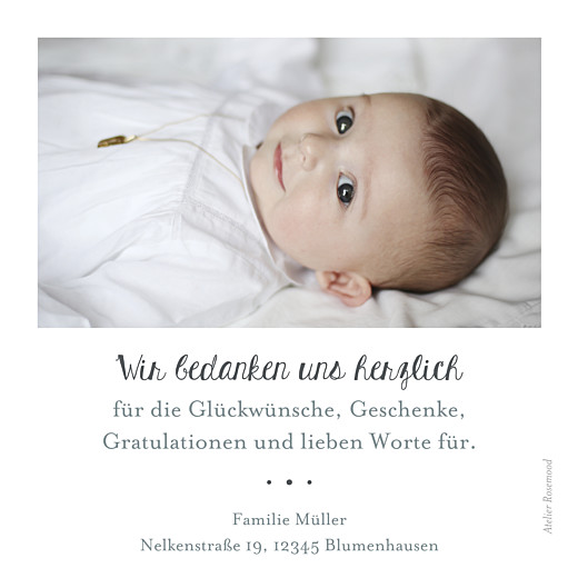 Dankeskarten Leuchtend weiß - Seite 2 Dankeskarten Leuchtend weiß - Seite 2