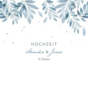 Hochzeitseinladung Sommernacht (gold) blau Hochzeitseinladung Sommernacht (gold) blau