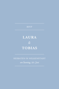 Antwortkarte Hochzeit Zarte poesie (gold) blau Antwortkarte Hochzeit Zarte poesie (gold) blau