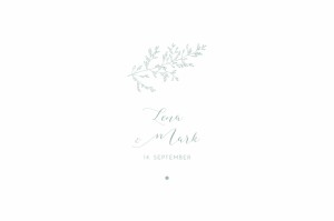 Tischkarten Hochzeit Feine Blätter Grün Tischkarten Hochzeit Feine Blätter Grün