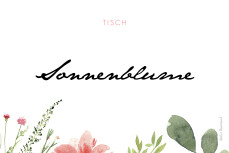 Tischkarten Hochzeit Blumen Aquarell Beige Tischkarten Hochzeit Blumen Aquarell Beige