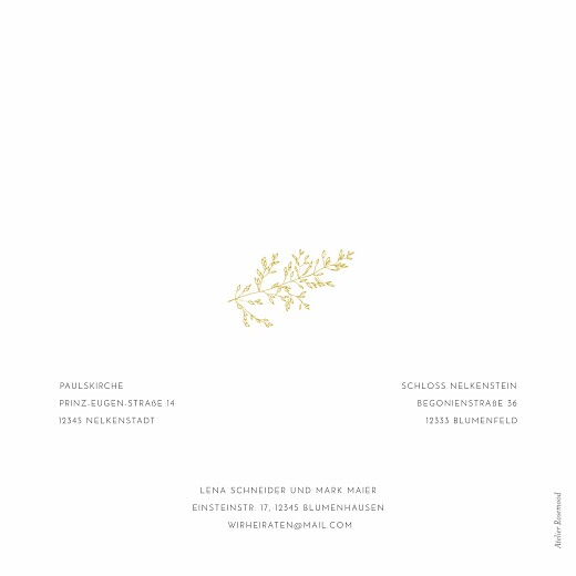 Hochzeitseinladungen Feine Blätter Gelb - Seite 4 Hochzeitseinladungen Feine Blätter Gelb - Seite 4