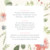 Beilegekarte Blumen aquarell beige Beilegekarte Blumen aquarell beige