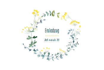Geburtstagseinladungen wildblumen gelb Geburtstagseinladungen wildblumen gelb