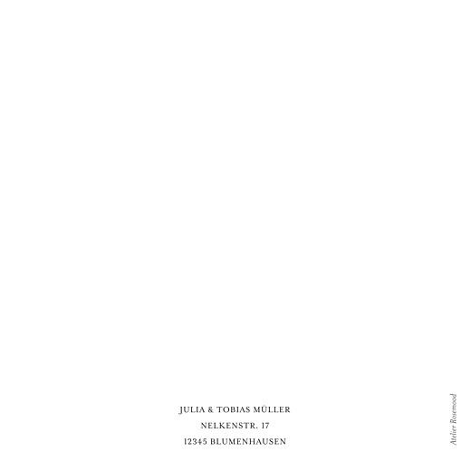 Dankeskarten Hochzeit Stilvoll Modern Klappkarte Weiß - Seite 4 Dankeskarten Hochzeit Stilvoll Modern Klappkarte Weiß - Seite 4