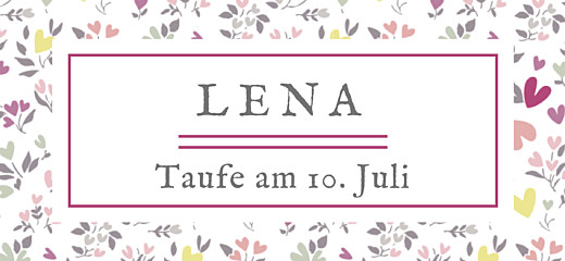 Anhänger Taufe Liberty Herz Plum - Vorderseite Anhänger Taufe Liberty Herz Plum - Vorderseite
