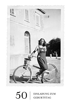 Geburtstagseinladungen elegant foto weiß Geburtstagseinladungen elegant foto weiß