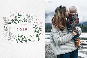 Weihnachtskarten originell wintergün weiß Weihnachtskarten originell wintergün weiß