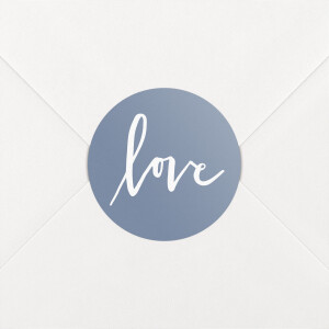 Aufkleber Hochzeit Liebesbotschaft Blau Aufkleber Hochzeit Liebesbotschaft Blau