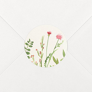 Aufkleber hochzeit blumen aquarell beige Aufkleber hochzeit blumen aquarell beige