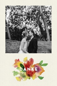 Dankeskarten Hochzeit Bloom beige Dankeskarten Hochzeit Bloom beige