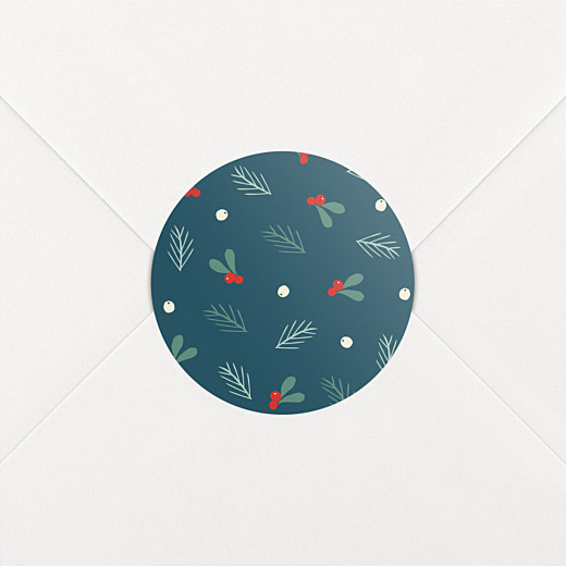 Aufkleber Weihnachten Winterbeeren blau - Ansicht 2 Aufkleber Weihnachten Winterbeeren blau - Ansicht 2