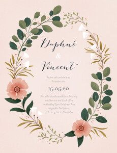Hochzeitseinladungen Daphné Frühling