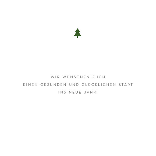 Weihnachtskarten Elegant Tannenbaum (Klappkarte) Weiß - Seite 3
