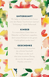 Beilegekarte bloom beige Beilegekarte bloom beige