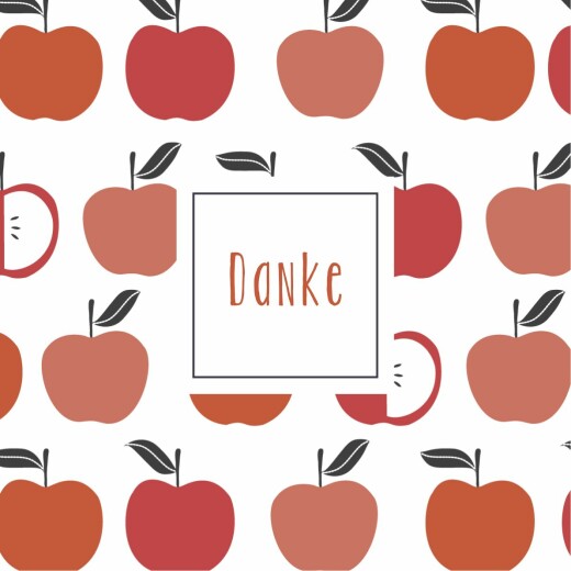 Dankeskarten Kleine früchte apfel Dankeskarten Kleine früchte apfel