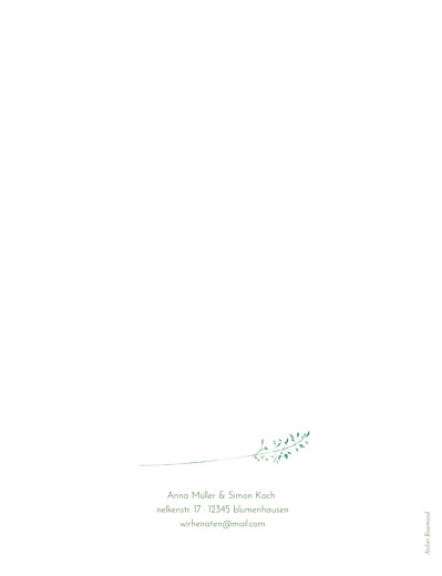 Hochzeitseinladungen Sommerwiese hoch grün - Seite 2 Hochzeitseinladungen Sommerwiese hoch grün - Seite 2