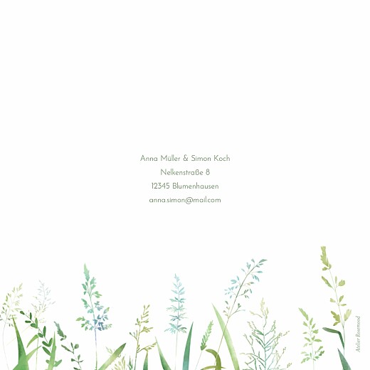 Hochzeitseinladungen Sommerwiese Grün - Seite 4 Hochzeitseinladungen Sommerwiese Grün - Seite 4
