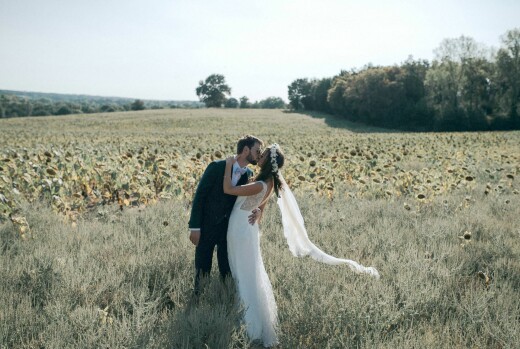 Dankeskarten Hochzeit Sommerwiese Grün - Vorderseite Dankeskarten Hochzeit Sommerwiese Grün - Vorderseite
