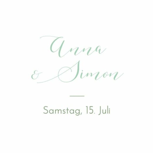 Anhänger Hochzeit Sommerwiese grün Anhänger Hochzeit Sommerwiese grün