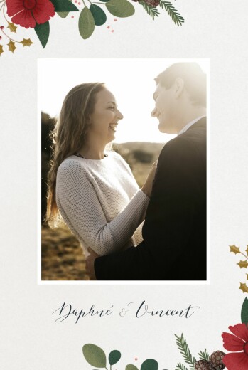 Hochzeitseinladungen Daphné Foto Winter - Vorderseite Hochzeitseinladungen Daphné Foto Winter - Vorderseite