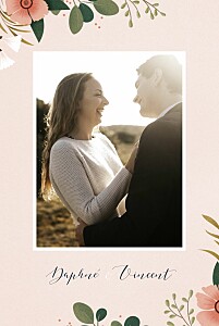 Hochzeitseinladungen rosa daphné foto frühling Hochzeitseinladungen rosa daphné foto frühling