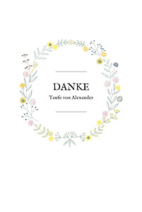 Dankeskarten taufe blütenzauber weiß Dankeskarten taufe blütenzauber weiß
