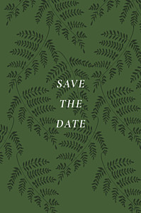 Save-the-date karten ohne foto blättertanz grün Save-the-date karten ohne foto blättertanz grün