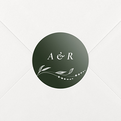 Aufkleber hochzeit blättertanz grün Aufkleber hochzeit blättertanz grün