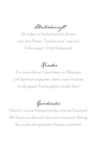 Beilegekarte eucalyptus hoch weiß Beilegekarte eucalyptus hoch weiß