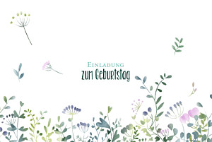 Geburtstagseinladungen wildblumen foto rosa Geburtstagseinladungen wildblumen foto rosa