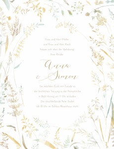 Hochzeitseinladungen Sommerwiese hoch Sand Hochzeitseinladungen Sommerwiese hoch Sand