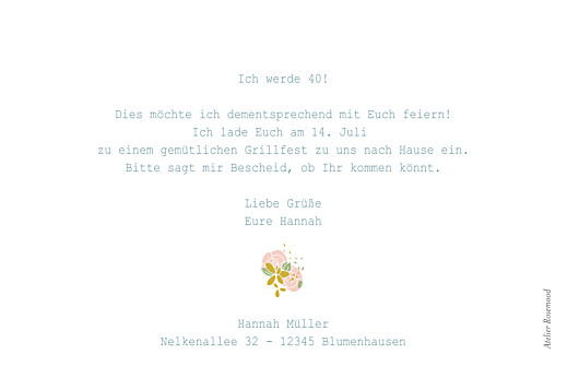 Geburtstagseinladungen Souvenir grün - Seite 2 Geburtstagseinladungen Souvenir grün - Seite 2