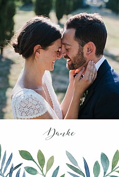 Dankeskarten hochzeit zweige aquarell weiß Dankeskarten hochzeit zweige aquarell weiß
