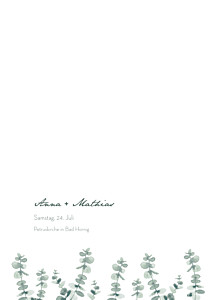 Kirchenheft hochzeit eucalyptus weiß Kirchenheft hochzeit eucalyptus weiß