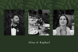 Dankeskarten Hochzeit Blättertanz Grün Dankeskarten Hochzeit Blättertanz Grün