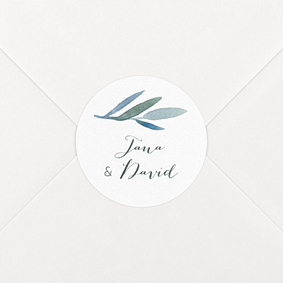 Aufkleber hochzeit zweige aquarell weiß Aufkleber hochzeit zweige aquarell weiß