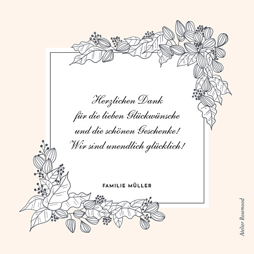 Dankeskarten Naturgemälde rosa - Seite 2 Dankeskarten Naturgemälde rosa - Seite 2