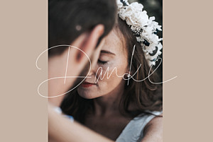 Dankeskarten hochzeit mit foto filigran beige Dankeskarten hochzeit mit foto filigran beige