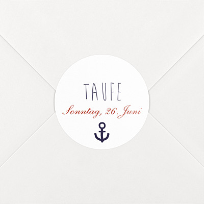 Aufkleber taufe seemann marineblau & rot Aufkleber taufe seemann marineblau & rot
