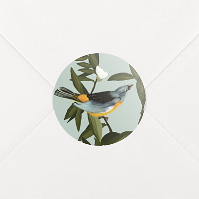 Aufkleber hochzeit bahia blau und gelb Aufkleber hochzeit bahia blau und gelb