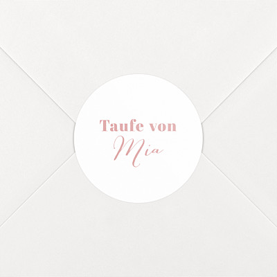 Aufkleber taufe klassisch weiß Aufkleber taufe klassisch weiß