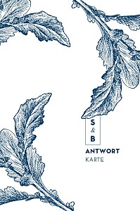 Antwortkarte hochzeit laure de sagazan blau Antwortkarte hochzeit laure de sagazan blau