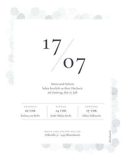 Hochzeitseinladungen Pailletten hoch blau - Seite 2 Hochzeitseinladungen Pailletten hoch blau - Seite 2